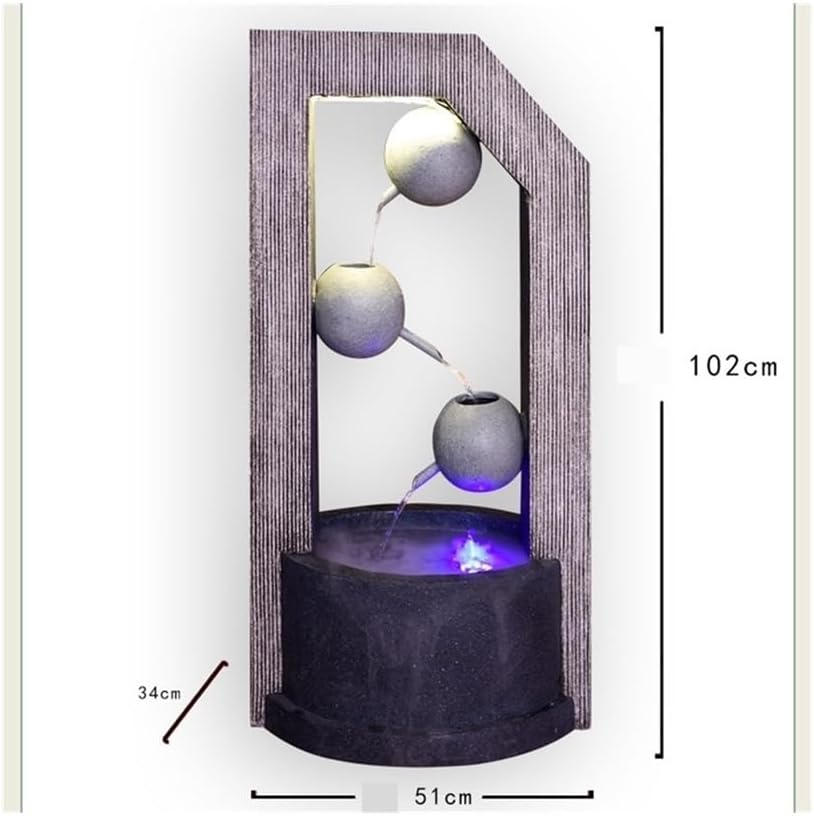 Outdoor Fountain Living Room Flowing Water Fish Tank Fountain, Scenery Entrance Sofa Decorations Home Wealth Feng Shui Ornaments