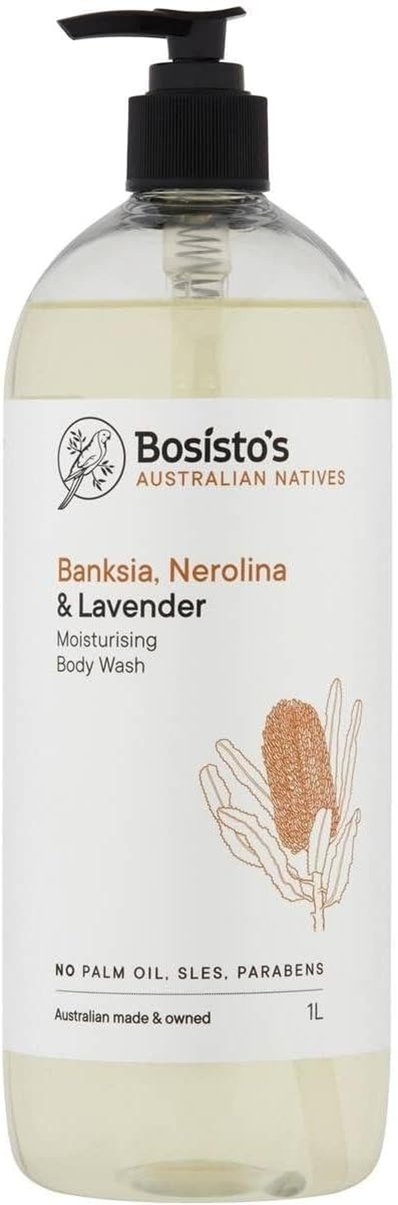 Bosisto'S Banksia Nerolina and Lavender Body Wash 1 Litre image number 2