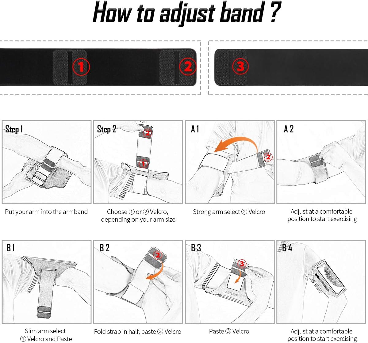 HAISSKY Sports Armband with Headphones Bag Sports Armband Mobile Phone Case Sport for Iphone 16 Pro Max/15 Pro/14/13 Pro/12 Plus, Huawei P70 Pro/P60 Pro/Mate 60 Xiaomi, Galaxy Mobile Phone Case - Green(Up To 6.7") image number 7