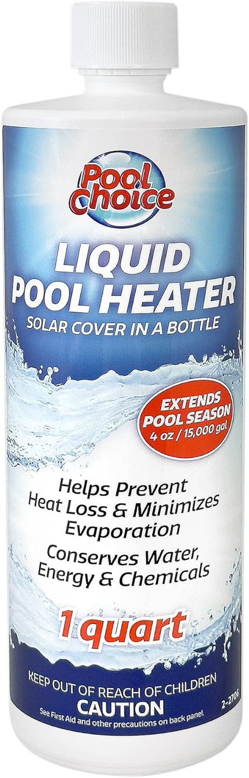 Spachoice 1-Quart 2-Pack Premium Liquid Pool Heater Solar Cover in a Bottle, Liquid Solar Blanket for Pool, Made in USA image number 5