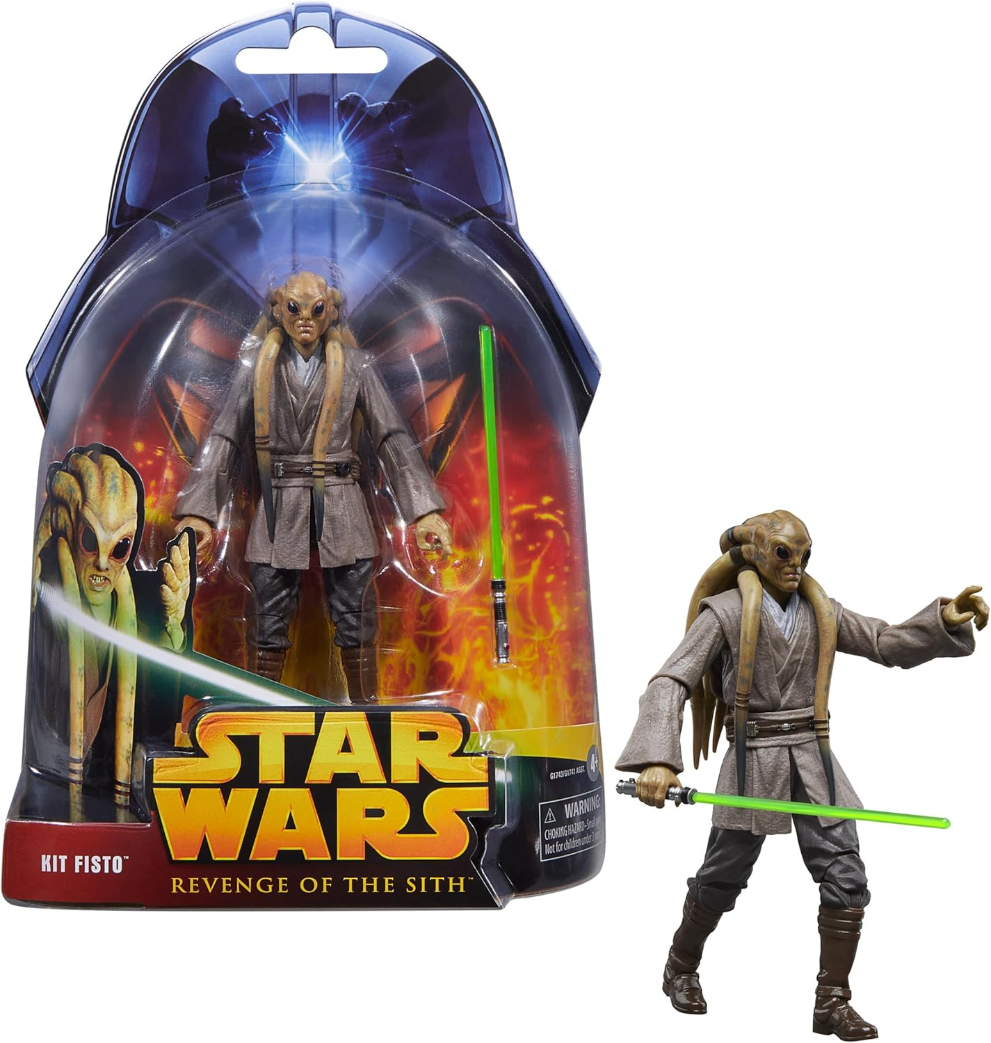 Star Wars the Black Series Kit Fisto, Star Wars: Revenge of the Sith 20Th Anniversary Collectible 6 Inch Action Figure image number 2