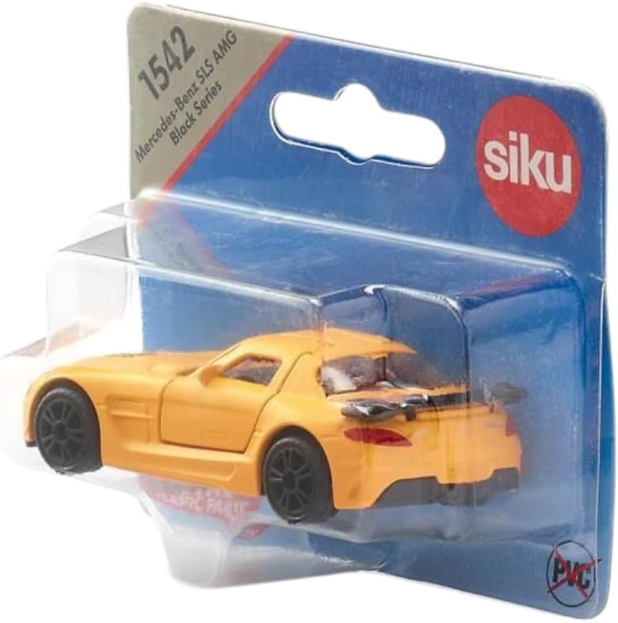 Siku 1542 - Mercedes-Benz SLS AMG Black Series Toy Car, Die-Cast Metal Sports Vehicle with Realistic Details, Miniature Model for Kids Ages 3+ image number 1