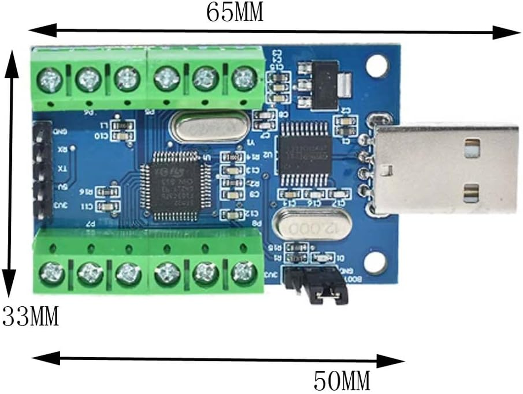 STM32F103C8T6 USB Interface 10 Channel 12Bit AD Sampling Data Acquisition STM32 UART Communication ADC Module image number 2