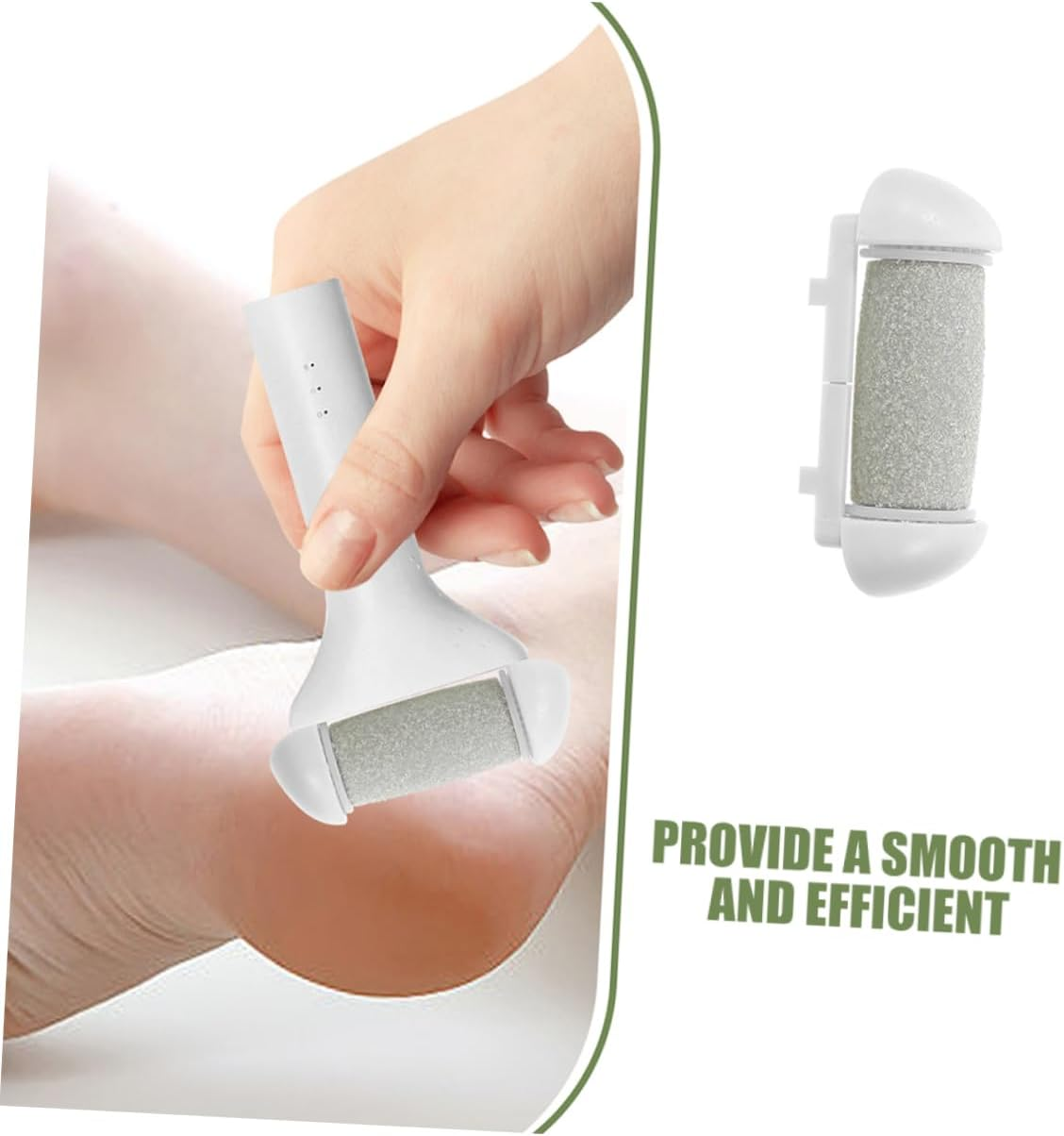 4Pcs Foot Files for Women Electric Callus Remover Roller Heads Coarse Replacement Roller Refills Dead Skin Removal Pedicure Tool Kit image number 5