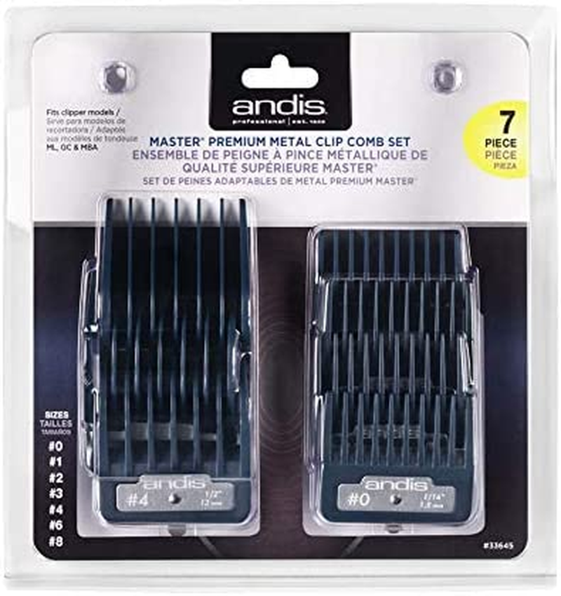 Andis Master Premium Metal Clip Comb Set image number 3