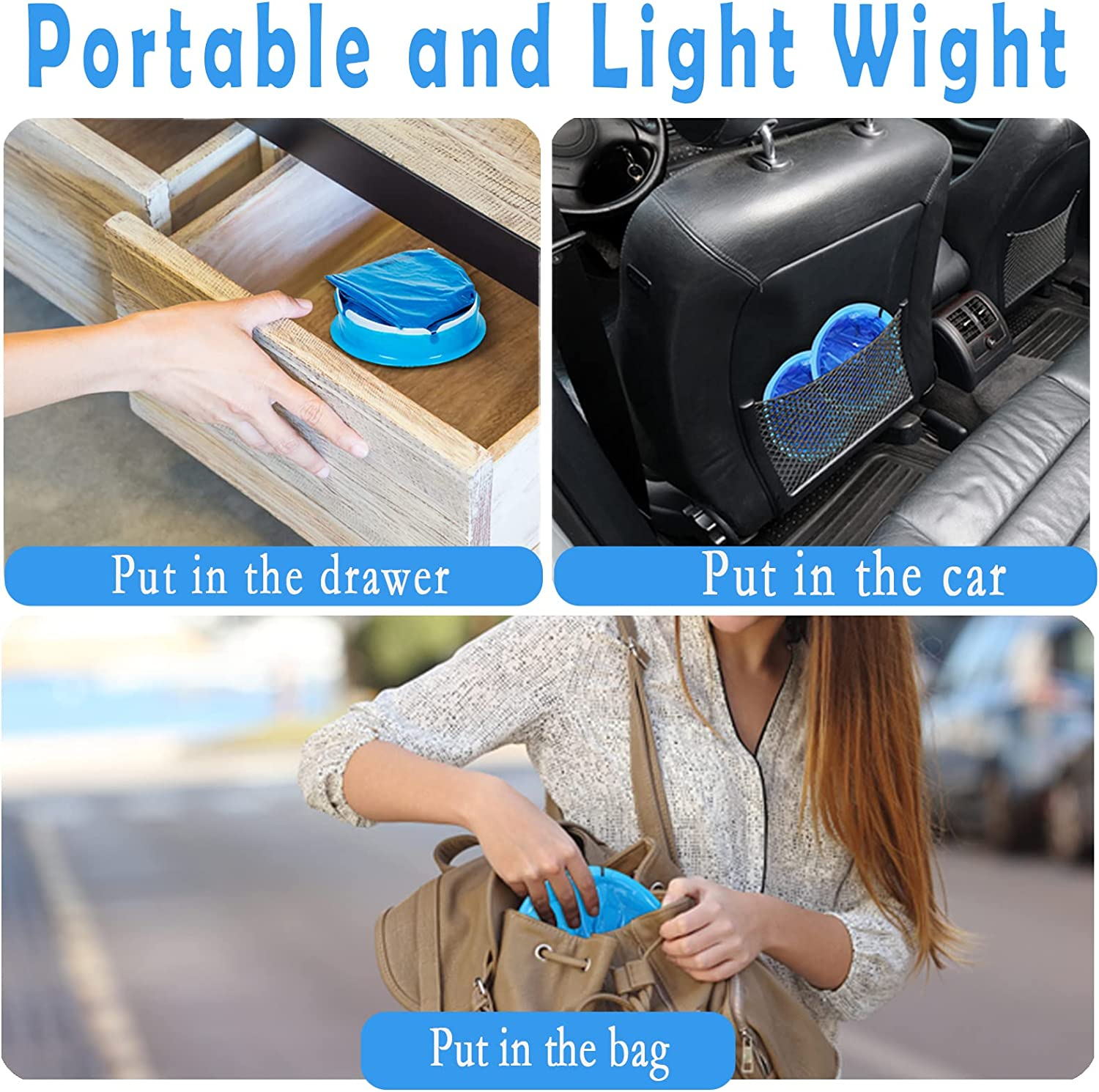 25 Pack Vomit Bags Disposable, Wide Mouth Travel Barf Bags for Car Travel, Sickness Bags for Adults, Kids, Pregnant Woman