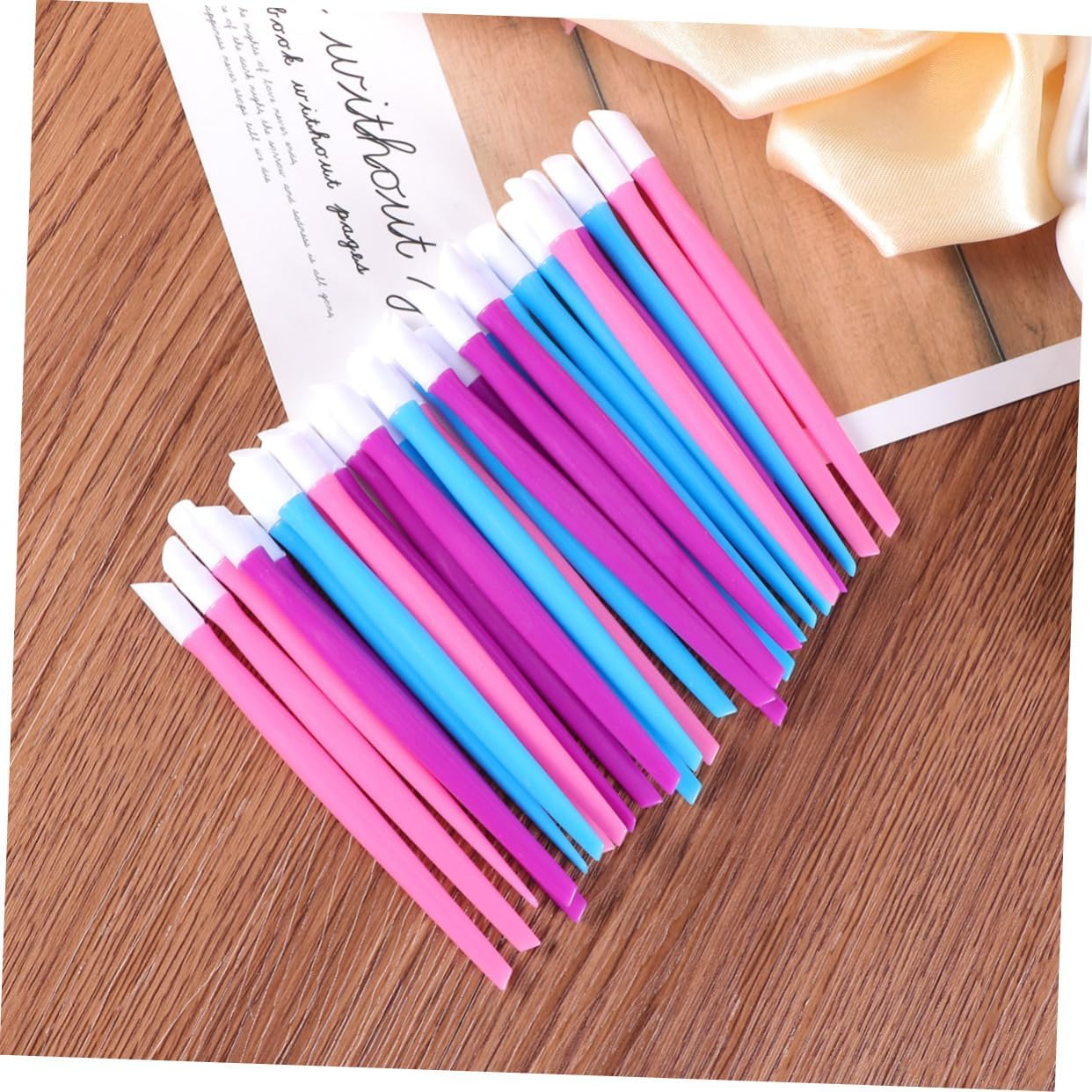 PENIKOKO 30Pcs Dual End Nail Pusher Pumice Stick Nail Care Tools Cleaners Exfoliating Scrub For image number 5