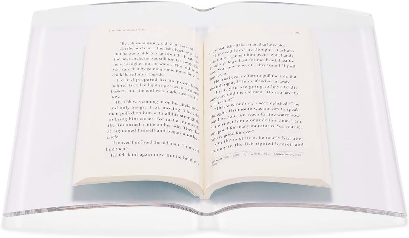 Clear Transparent Bookweight/Bookcover Full Size (12" Wide X 9"Tall) image number 1