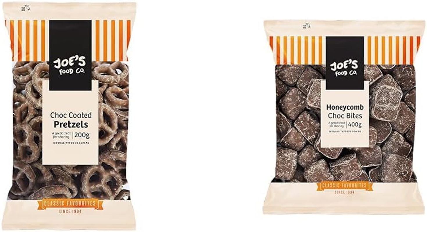 J.C.'S Choc Coated Pretzels and Honeycomb Chocolate Bites Bundle