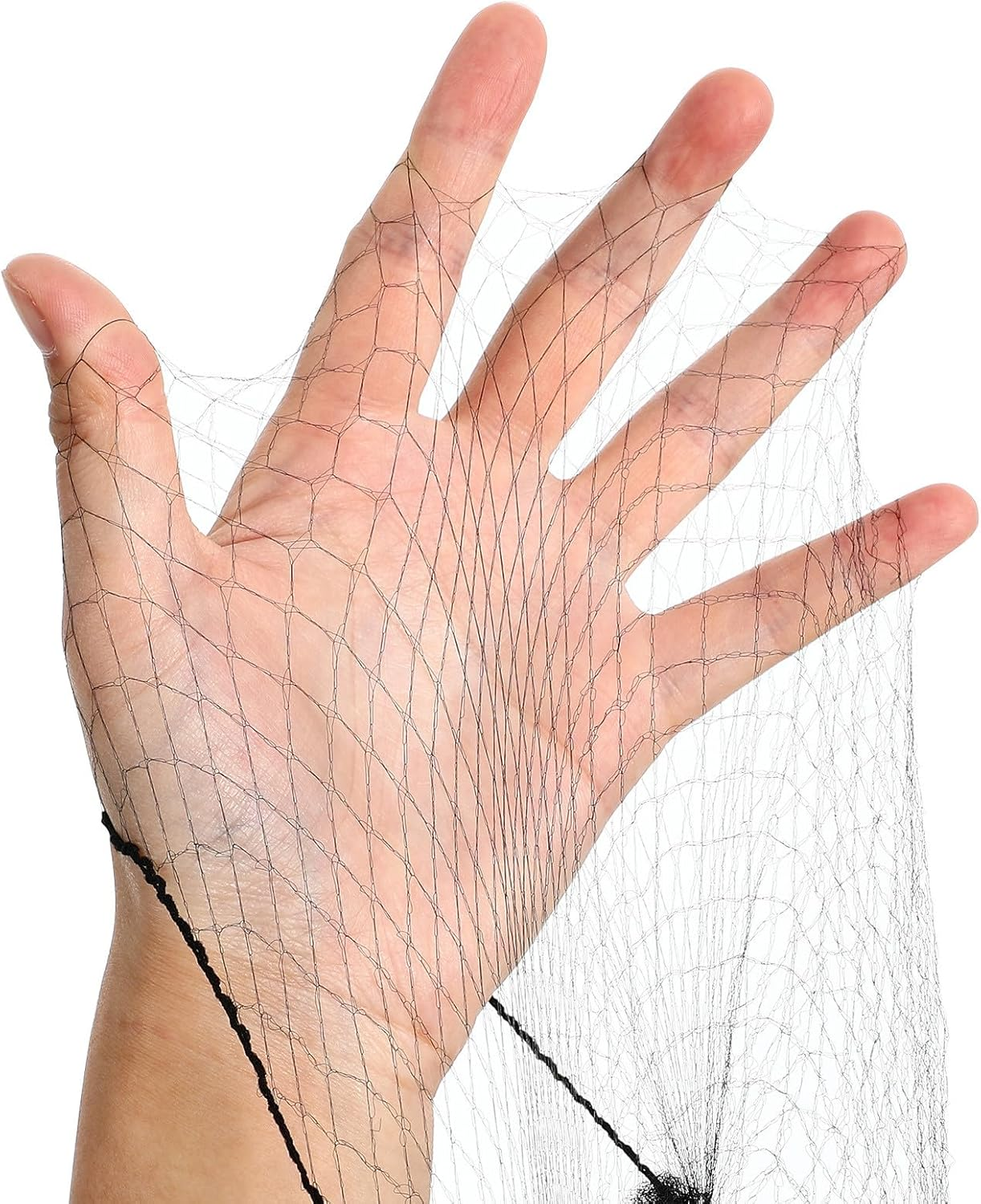 MOTHNUR Elastic Black Hair Nets 100 Pieces Breathable Cotton Mesh for Food Industry Workers and Medical Professionals Comfortable Fit image number 3