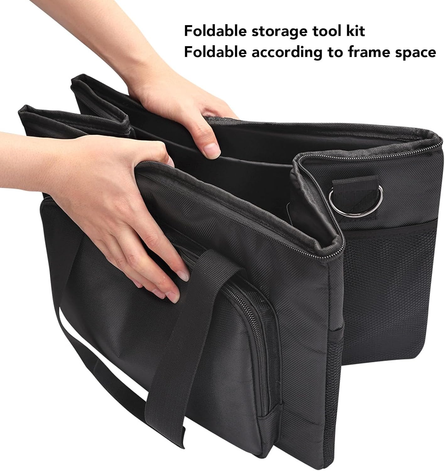 Hairdresser Bag, Large Capacity Foldable Portable Professional Hairstylist Traveling Bag with Adjustable Shoulder Strap, Hair Tools Travel Bag for Supplies, Hair Stylist Must Haves image number 6