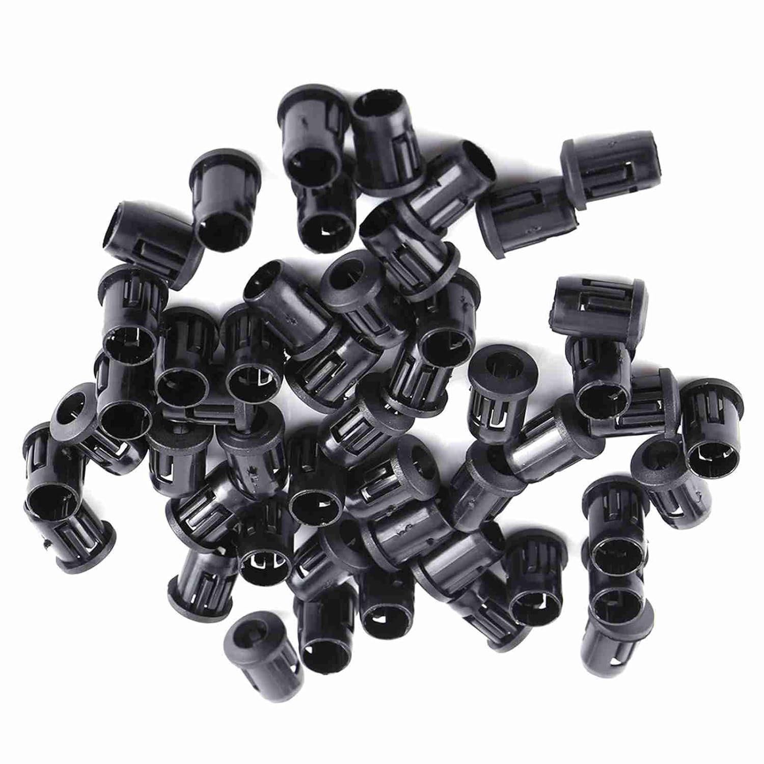 3Mm 5Mm 8Mm 10Mm LED Sockets, 50Pcs Lamp Socket Diode Holder Plastic Black Clamp/Holder Bezel Mount for Household (5Mm) image number 6