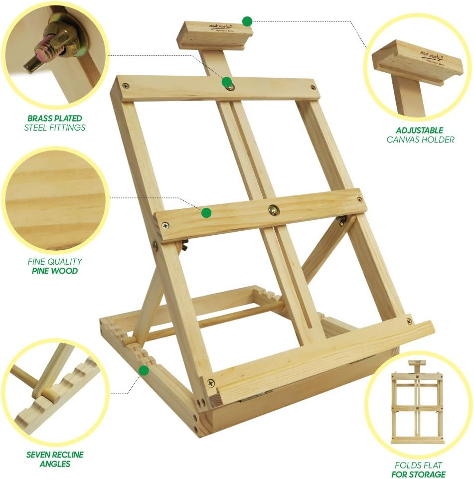 Mont Marte Signature Pine Wood Tabletop Easel, Small image number 6