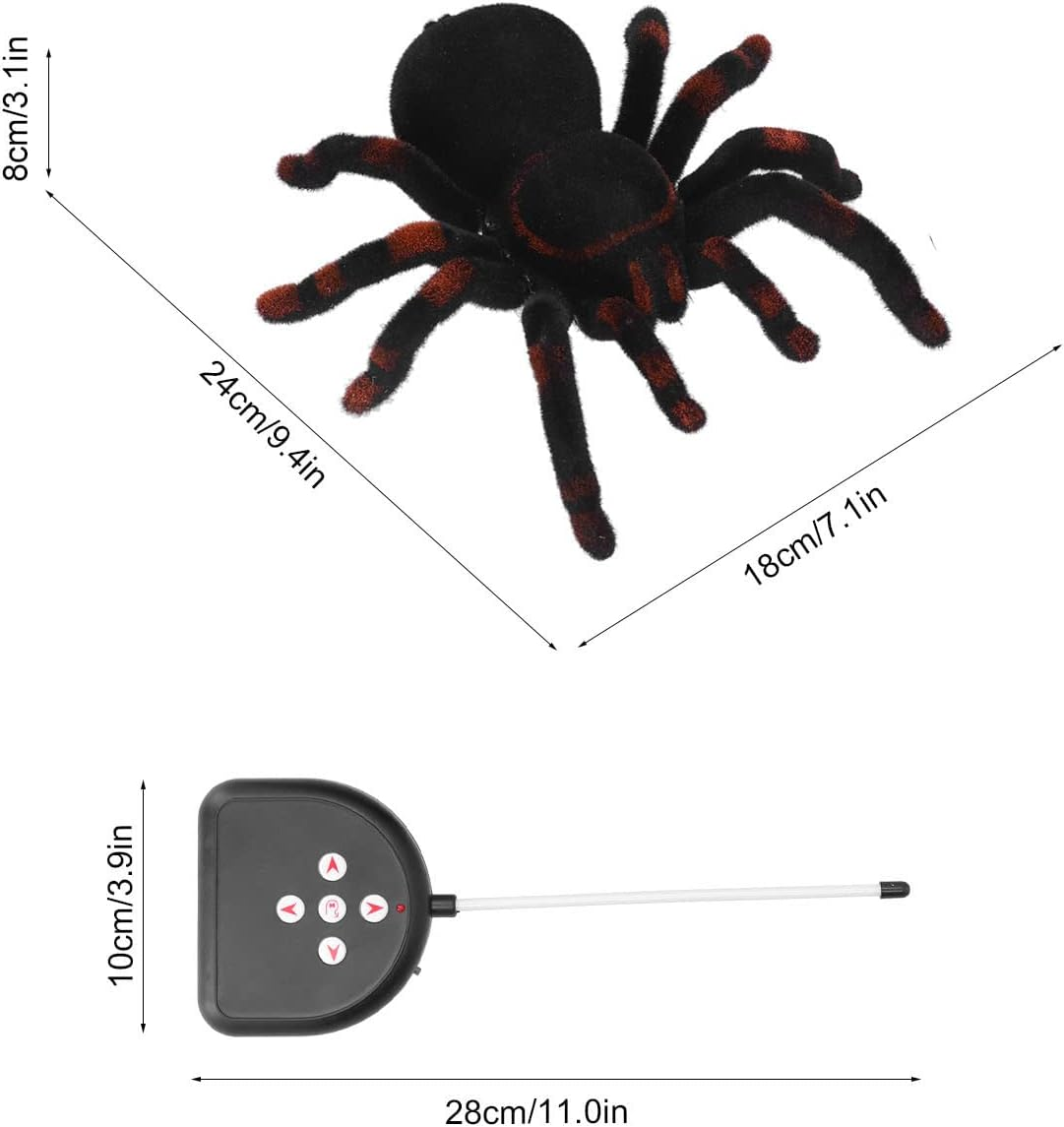 Remote Control Spider Toys, Moving Pet RC Spider Toys Realistic for Halloween for Fool Day for Birthday (781) image number 1