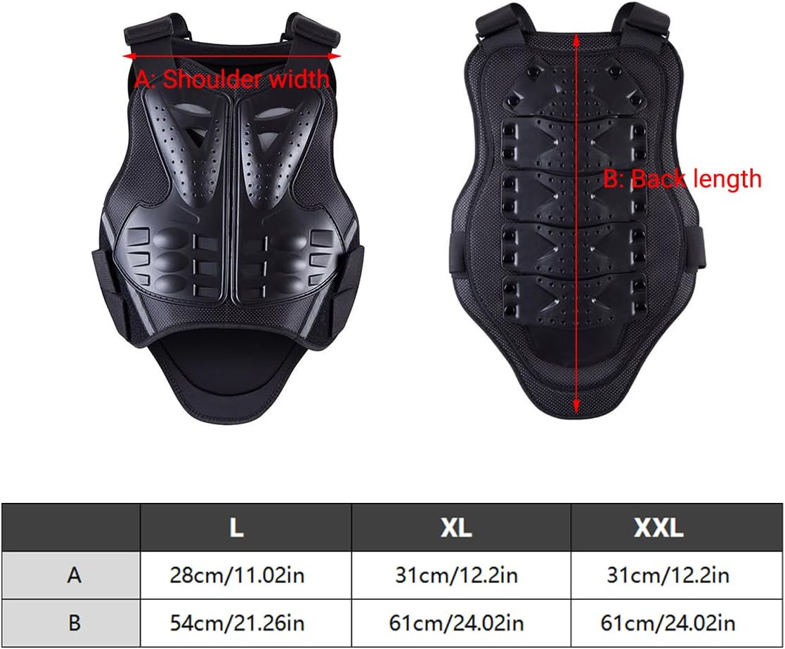 AIMALL Youth Motocross Armor Vest, Low - Profile Motorcycle Protector with Adjustable Straps, PP Shell & Shock - Absorbing Foam, Chest/Back/Shoulder Protection for off - Road Sports image number 1
