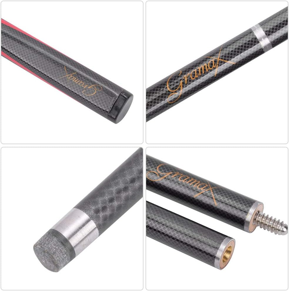 Portable Black Mesh Billiard Pool Cues, Billiard Cues Stick, Snooker Player for Billiard Snooker image number 1