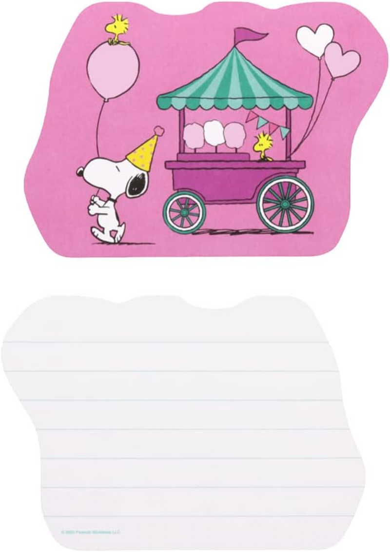 Sunstar Stationery S8906017 Snoopy Letter Set, Die Cut, Play with Colors, Pink