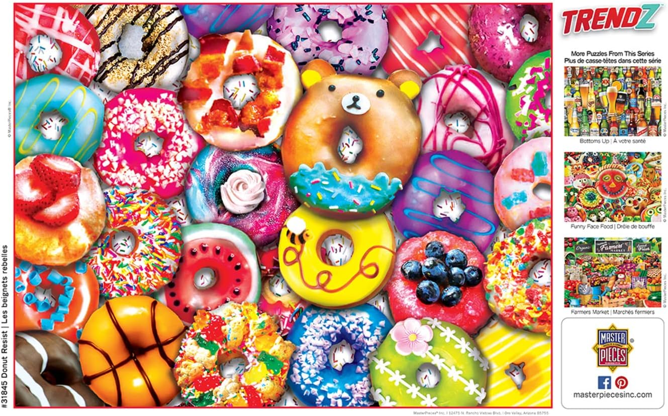Masterpieces Trendz Donut Resist EZ Grip 300 Pieces Puzzle image number 1