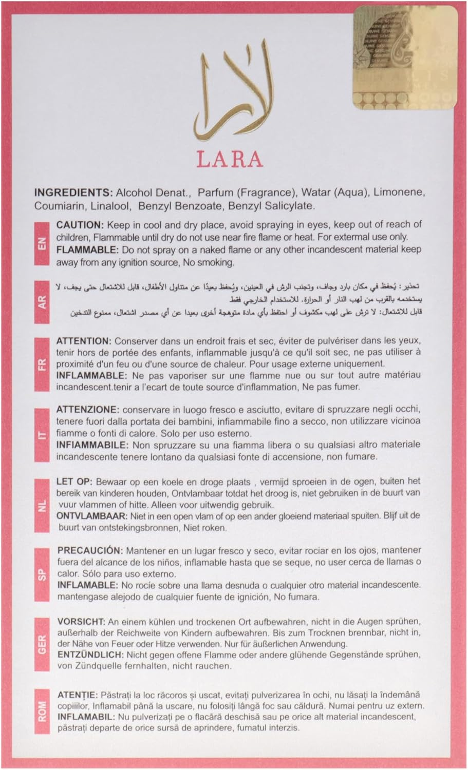 Eternal Collection - Lara Candy by Khalis for Women - 3.4 Oz EDP Spray image number 5