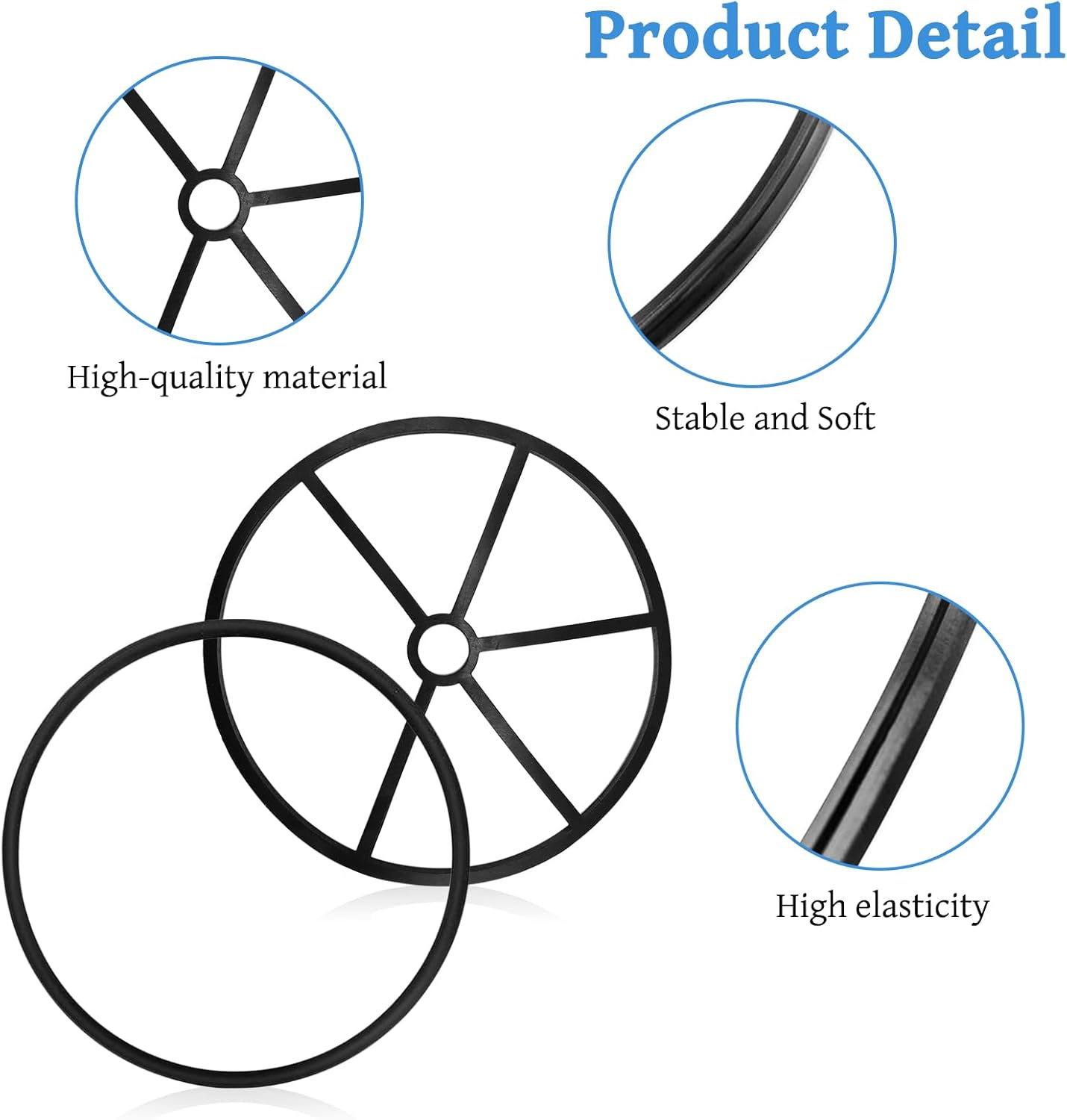 Replacement Sealing Ring Pool Pump, Bestway Flowclear Seal for Sand Filter System 6-Way Valve Rubber Pool Seal Flowclear Replacement Parts Compatible with Hayward Vario-Flo XL Valve Filter