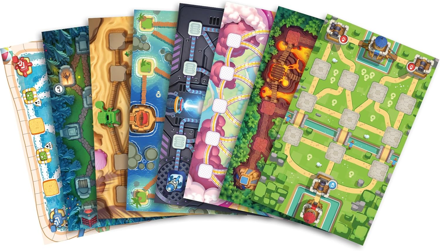 Asmodee | Repos Production | Toy Battle | Tactical Tile Placement and Troop Strategy Game | 2 Players, Ages 8+