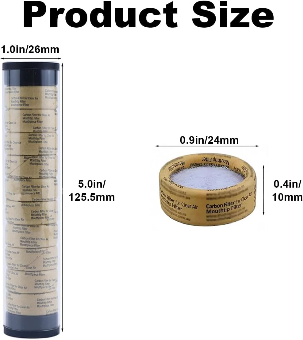 DCSMYX Silicone Mouth Funnel with Activated Carbon Filter, Universal Fit, 10-Piece Set