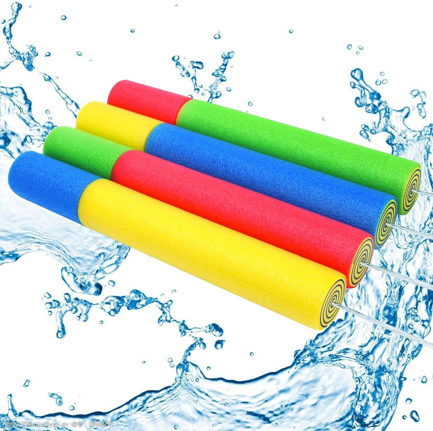 4Pcs 30Cm Water Blaster Foam for Kids Adults, Water Gun Toy Squirt Gun Summer Outdoor Pool Play, Water Pistols for Beach Garden image number 6