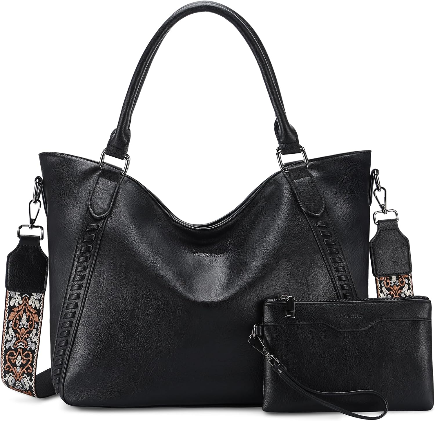 VX VONXURY Handbags for Women Hobo Bag PU Leather Shoulder Bag with Adjustable Shoulder Strap Fashion Crossbody Bag