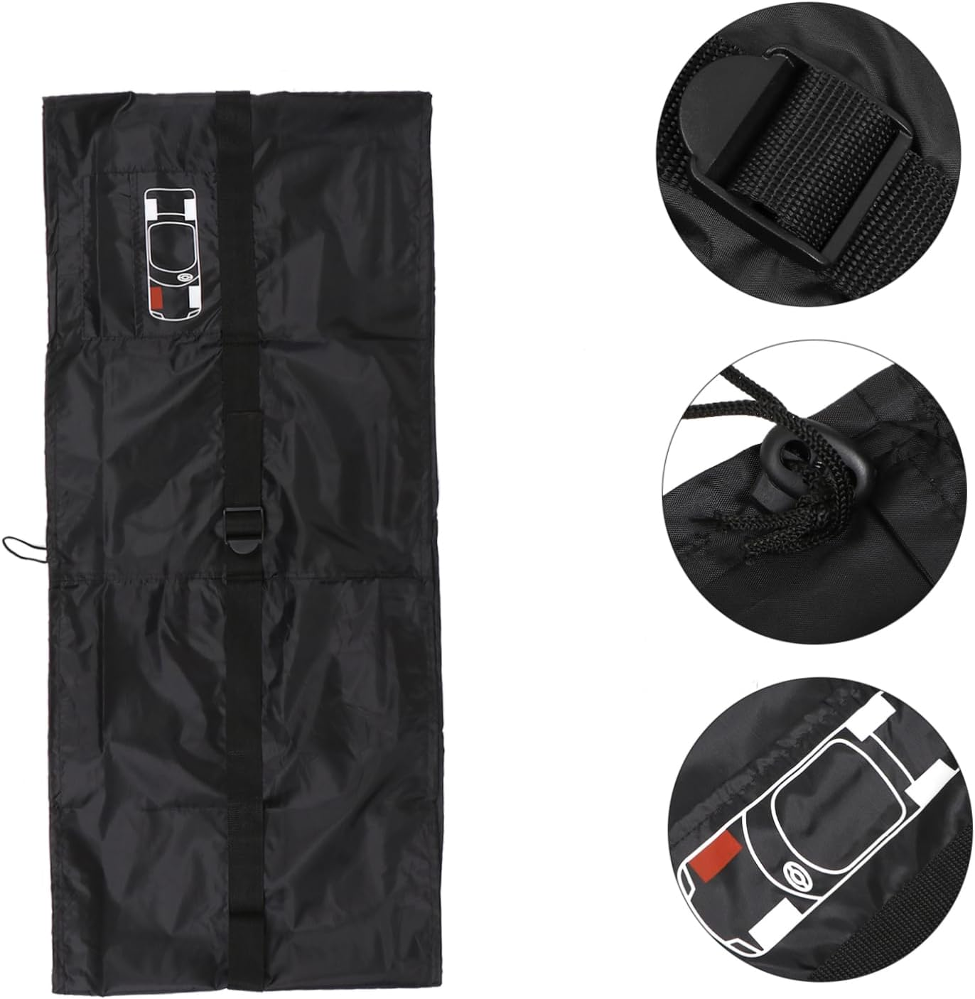 Beatifufu 4Pcs Auto Tire Cover Wheel Tire Caps for Car SUV Truck Trailer Weatherproof Easy to Clean image number 3