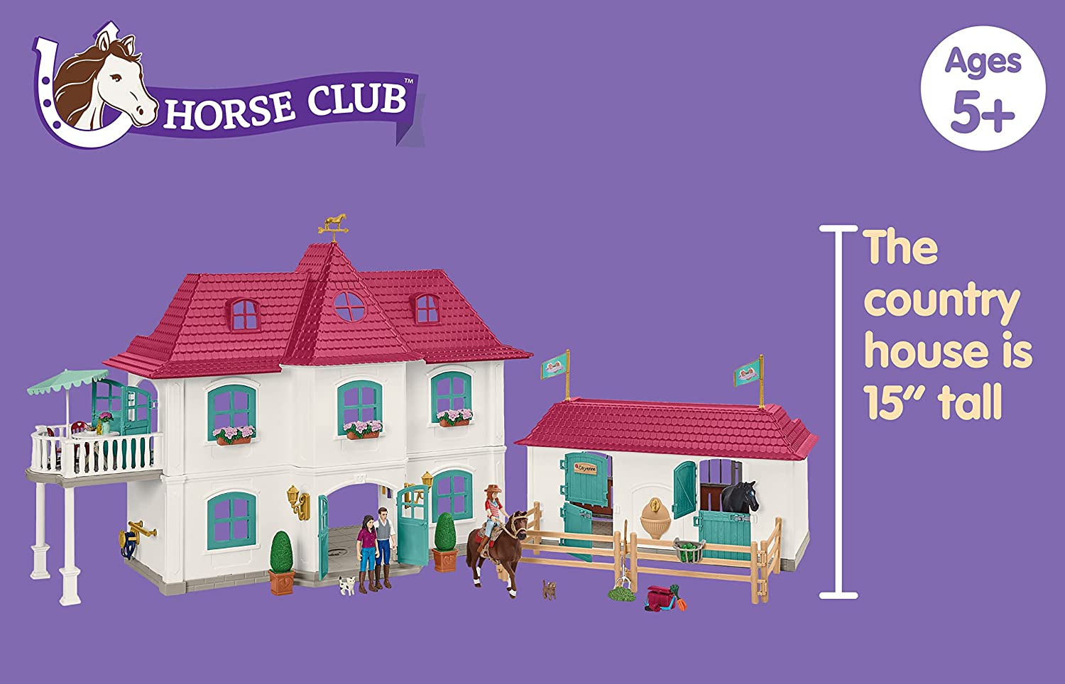 Horse Club Playset - Lakeside Country House and Stable