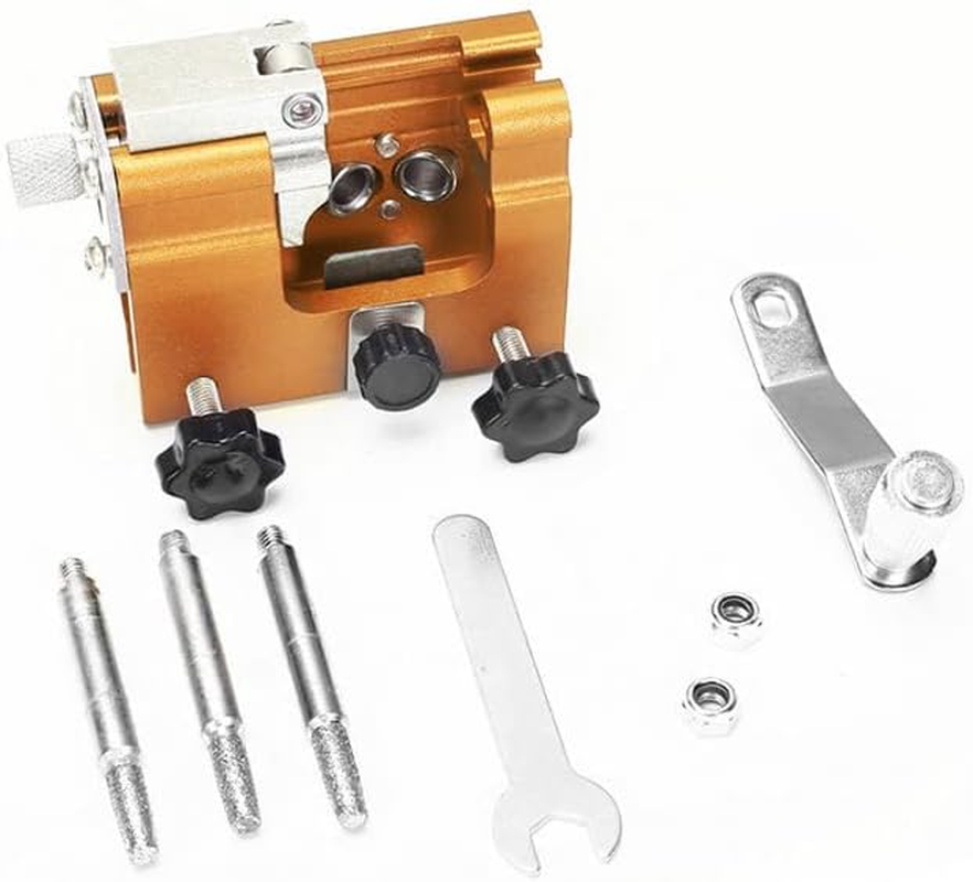 Easy & Portable Chainsaw Sharpener Jigs Sharpening Tool Chain Saws Electric Saws (3 Grinding Heads)