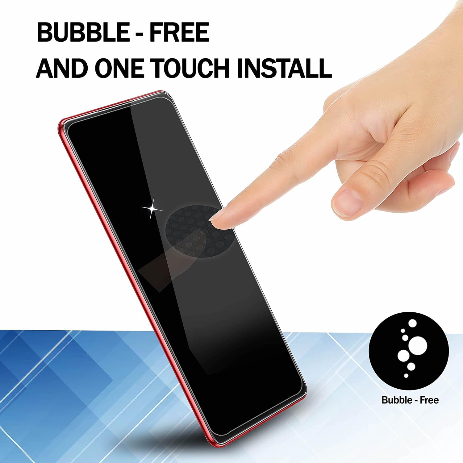 RKINC Screen Protector [2-Pack] for Samsung Galaxy S23 FE 5G, Tempered Glass Film Screen Protector, 0.33Mm Fingerprint Compatible [Lifetimewarranty][Anti-Scratch][Anti-Shatter][Bubble-Free]