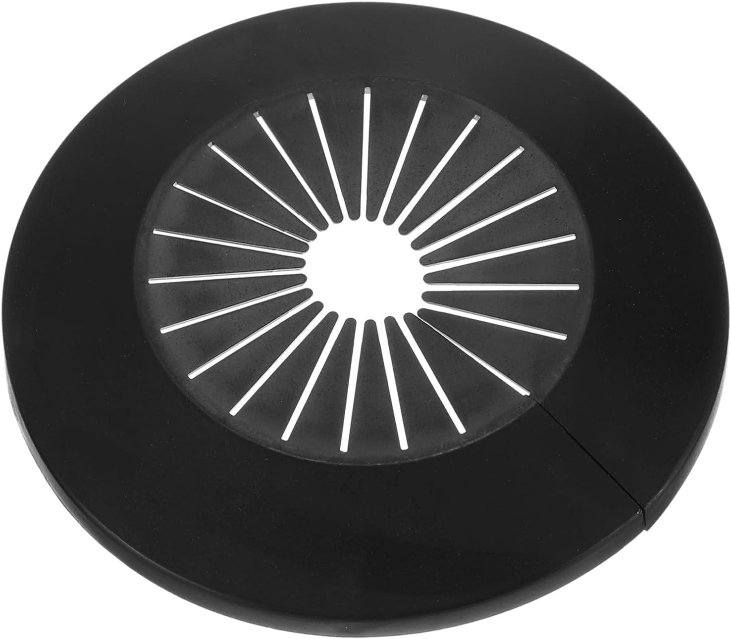 Sourcing Map Pipe Cover Decoration, 2Pcs 50Mm-78Mm PP Plastic Escutcheon Collar Water Pipe Drain Line Cover, Black