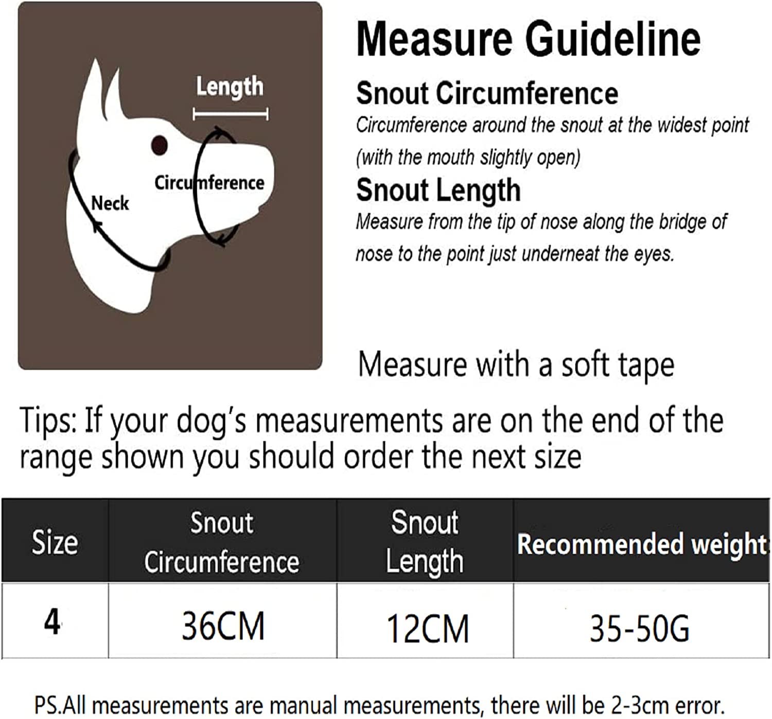 Proxima Direct Dog Muzzle, Breathable Basket Muzzles for Medium Dogs, Stop Biting, Barking and Chewing, Best for Aggressive Dogs.