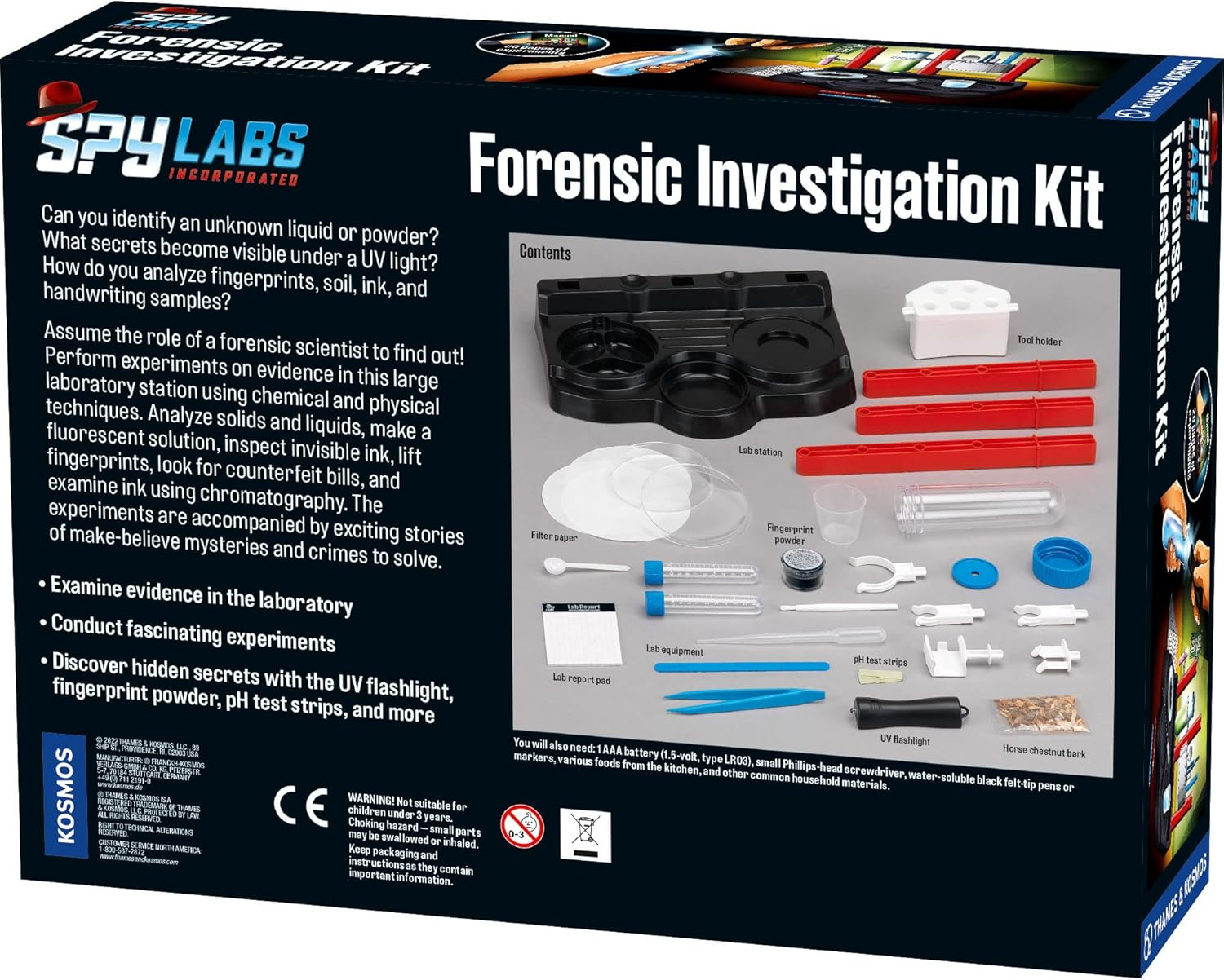 Thames & Kosmos Spy Labs Inc: Forensic Investigation Kit Includes Large Lab Setup to Collect & Analyze Evidence & Clues | Explore the Science of Detective Work | for Young Investigators image number 4