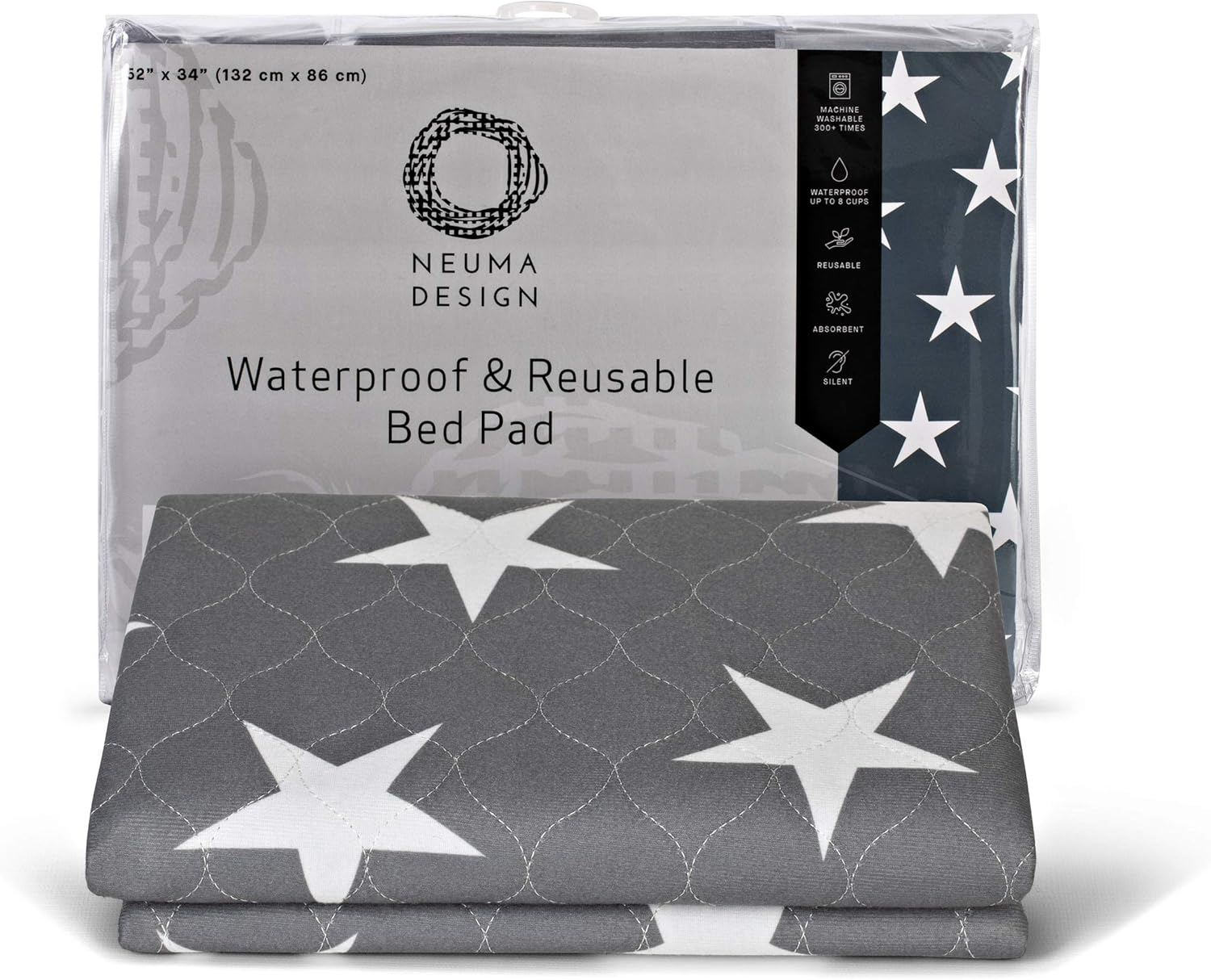 Bed Pad for Incontinence Reusable 52&rdquo; X 34&rdquo; - Large Washable Waterproof Mattress Protector for Seniors, Bedwetting Kids, Hospitals, Pets (1 Pack) image number 5