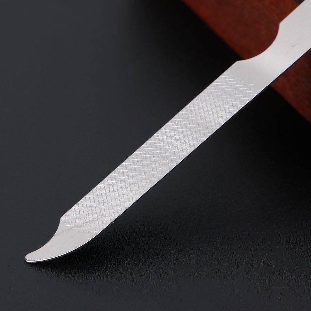 Parts Express Stainless Steel Metal Nail File, Double Side Fingernail Toenail Files Metal File Buffer Fingernails Toenails Art New Pedicure Tool for Salon and Home Manicure Files (F, 10) image number 3