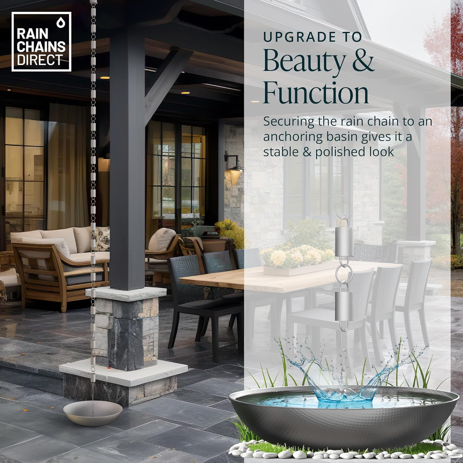 Rain Chains Direct Aluminum Basin image number 6