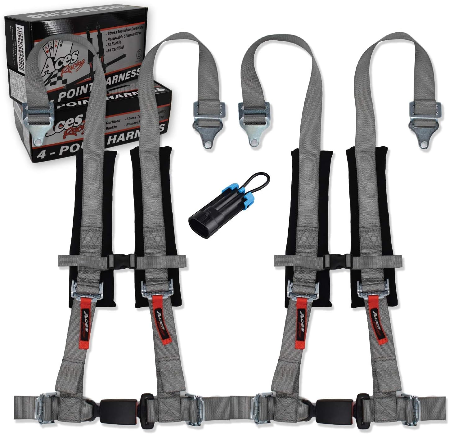 AAAA Aces Racing Harness (Pair) Compatible with Polaris RZR with Bypass Plug