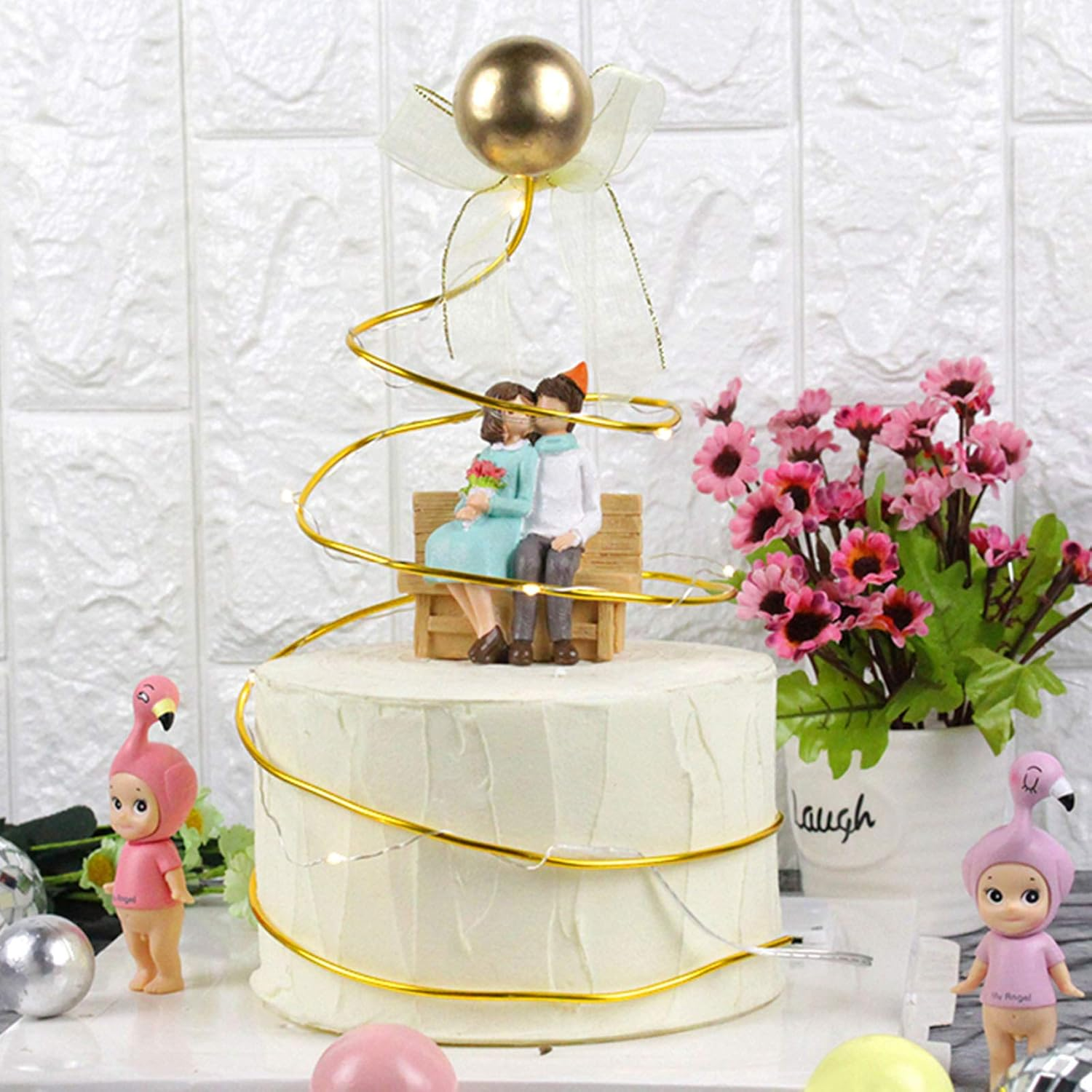 Cinvo 3 Rolls Craft Wire Jewelry Beading Wire Flexible Aluminum Wire Tarnish Resistant for DIY Jewelry Craft Making (12 Gauge/2Mm Thick, Silver, Gold and Rose Gold) image number 6