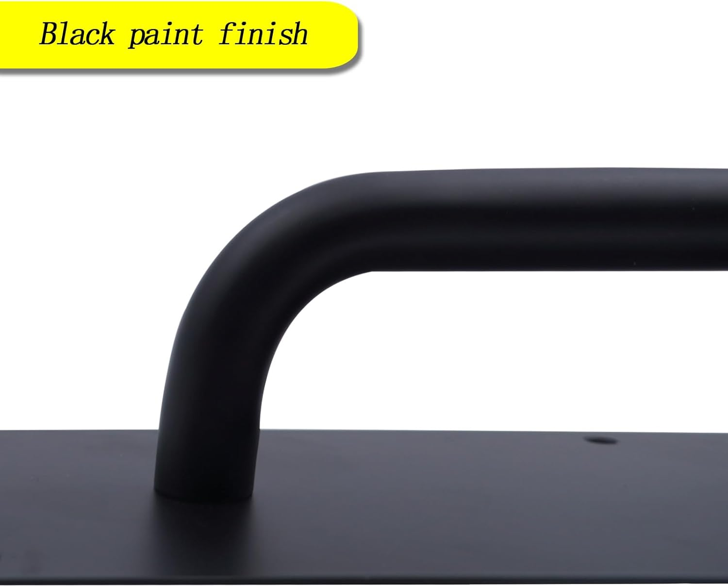 GINZER Push Pull Door Handle Set, Aluminum Alloy Push Pull Plates, Commercial Black Heavy Duty Sliding Door Handles 300 X 100 Mm, Perfect for Garage Restaurant & Business Place image number 1