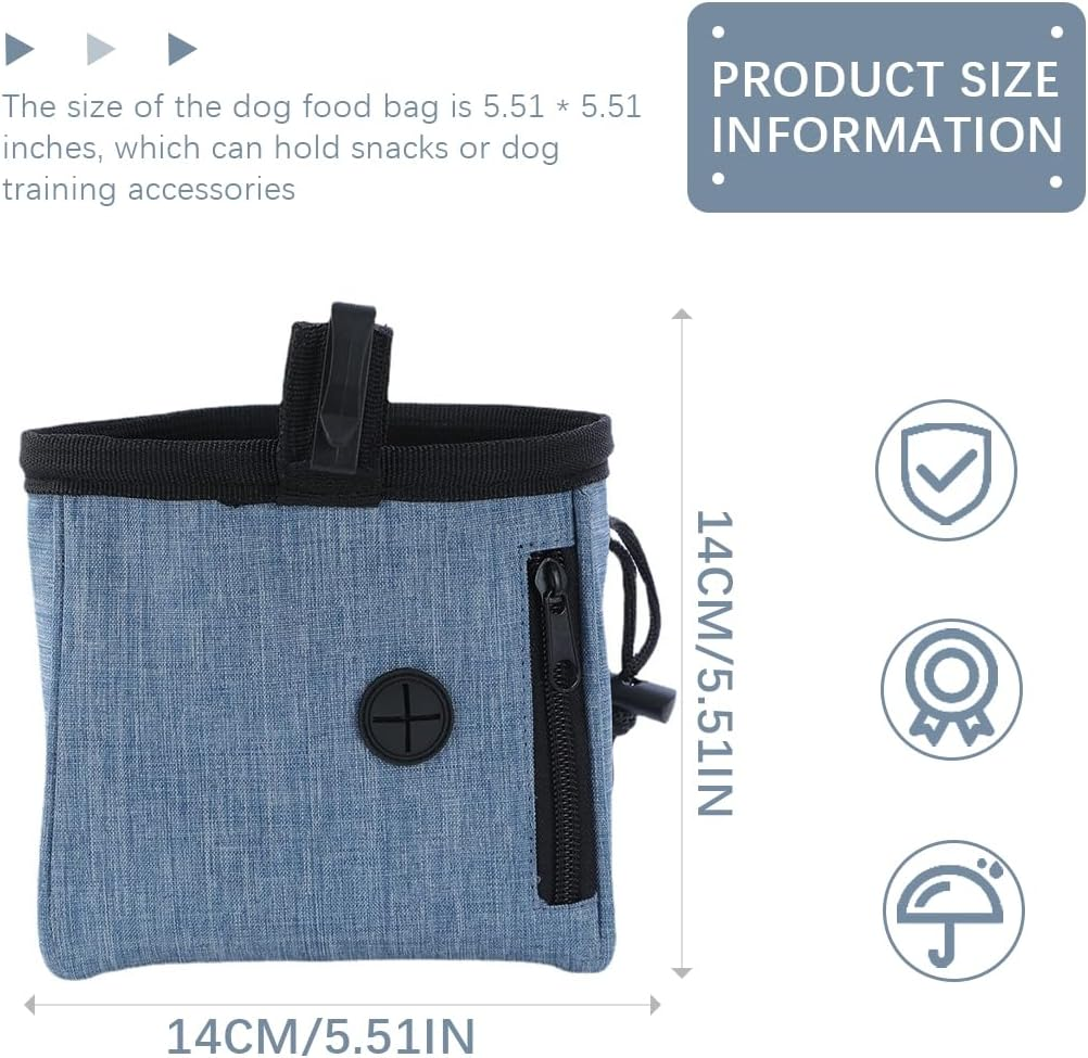 Dog Treat Pouch, Dog Training Treat Pouch, Dog Treat Pouch, Hands-Free Treat Bags, Dog Training Treat Bag with Poop Bag Dispenser and Adjustable Waistband image number 4