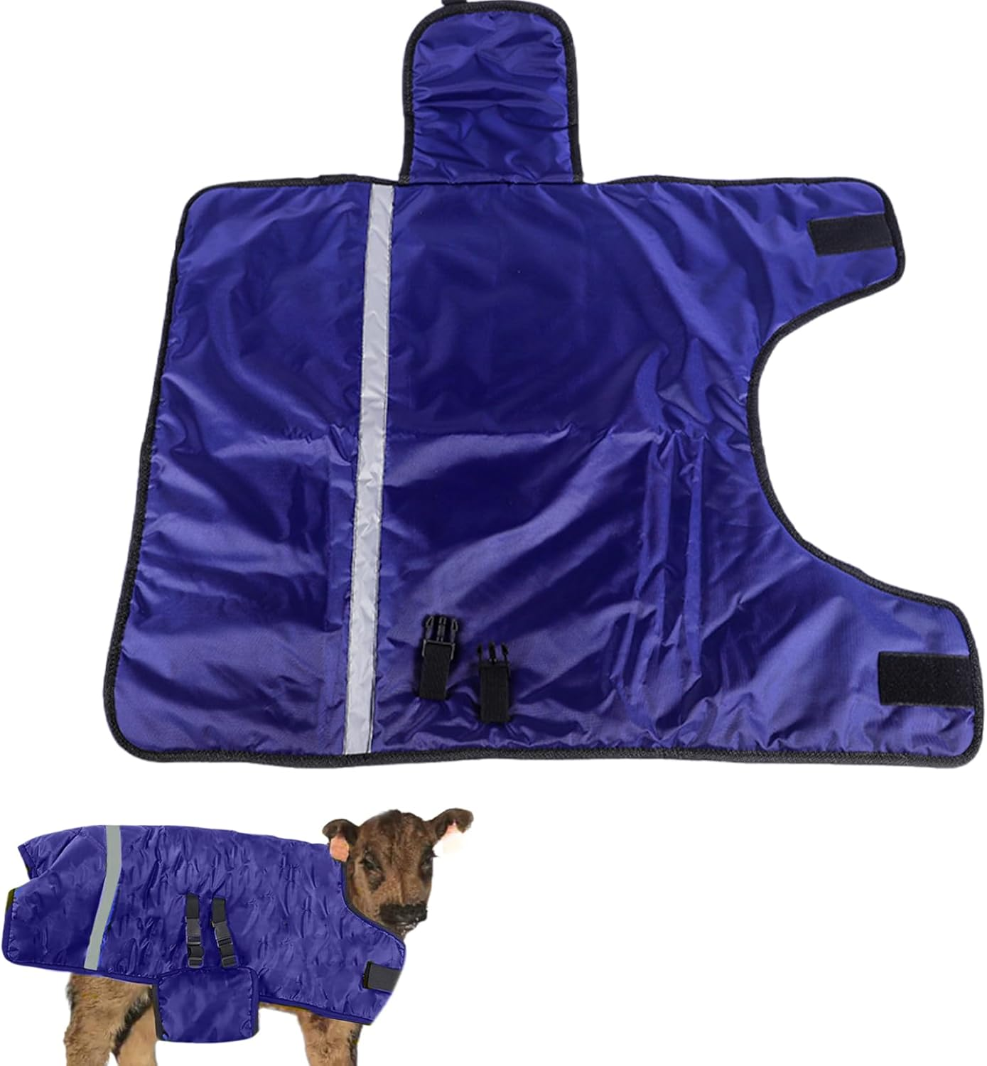 Calf Blankets for Winter Soft & Warm Thickened Goat Blanket Waterproof & Windproof Adjustable Calf Blanket for Keep Horses Winter Warmming,Goat Blanket,Calf Blankets for Winter image number 1