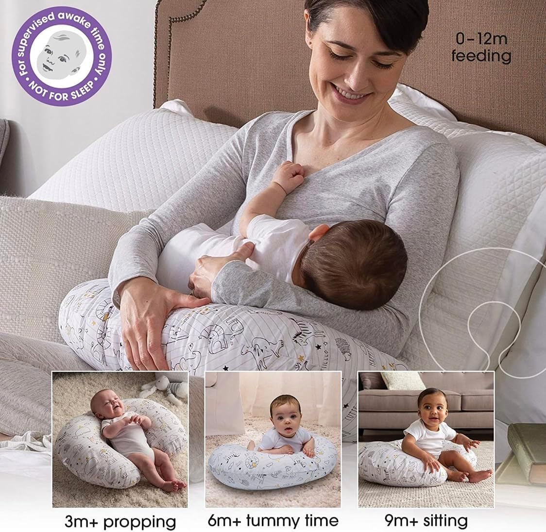 Pillow U-Shape Maternity Multipurpose (Heart) Vaccum Sealed Will Inflate to Full Size