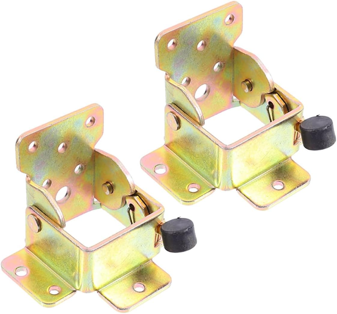 TOVINANNA Folding Table Leg Hinge Bracket 90-Degree Self-Locking Hardware with Spring-Loaded Support for Furniture Legs, 2Pcs Set Suitable for Dining and Coffee Tables image number 5
