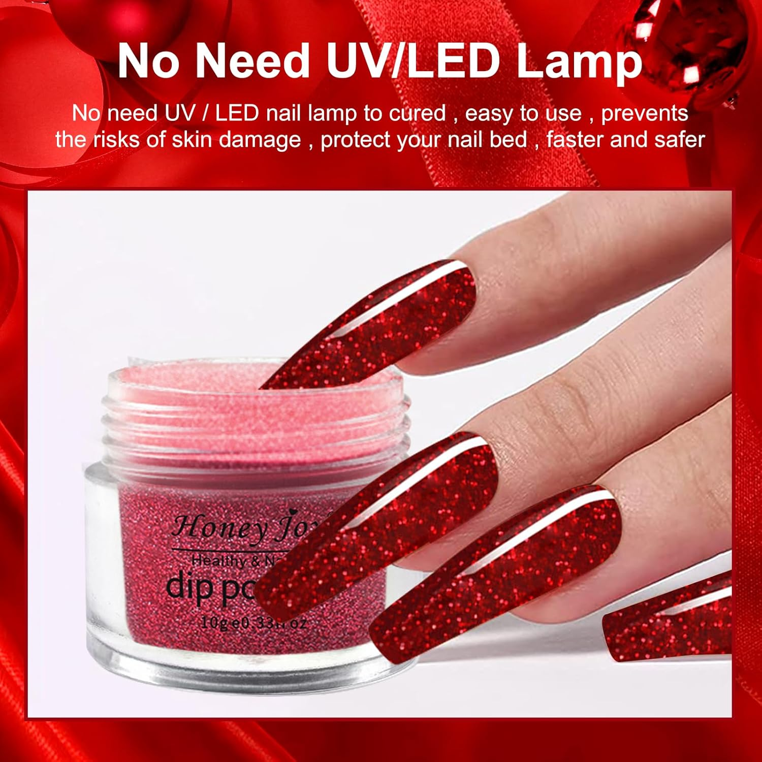 Honey Joy 6 BOX/SET Spring Summer Blue Orange Green Fine Dip for Nails Powder Kit Chocolate Glaze Fine Dipping Powder Colors No Need Lamp Cure,Like Gel Polish Effect,Even & Smooth Finishing (Dp-G-6Pcs-10G/Box) - Dp-P-6Pcs-10G/Box image number 7