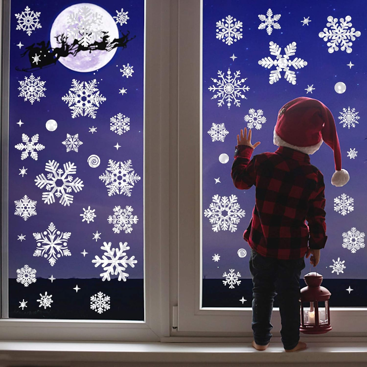 70 PCS Halloween Window Clings Halloween Window Stickers Skeleton Ghosts Bats Halloween Decorations for Windows Glass Walls Halloween Haunted House Party Supplies