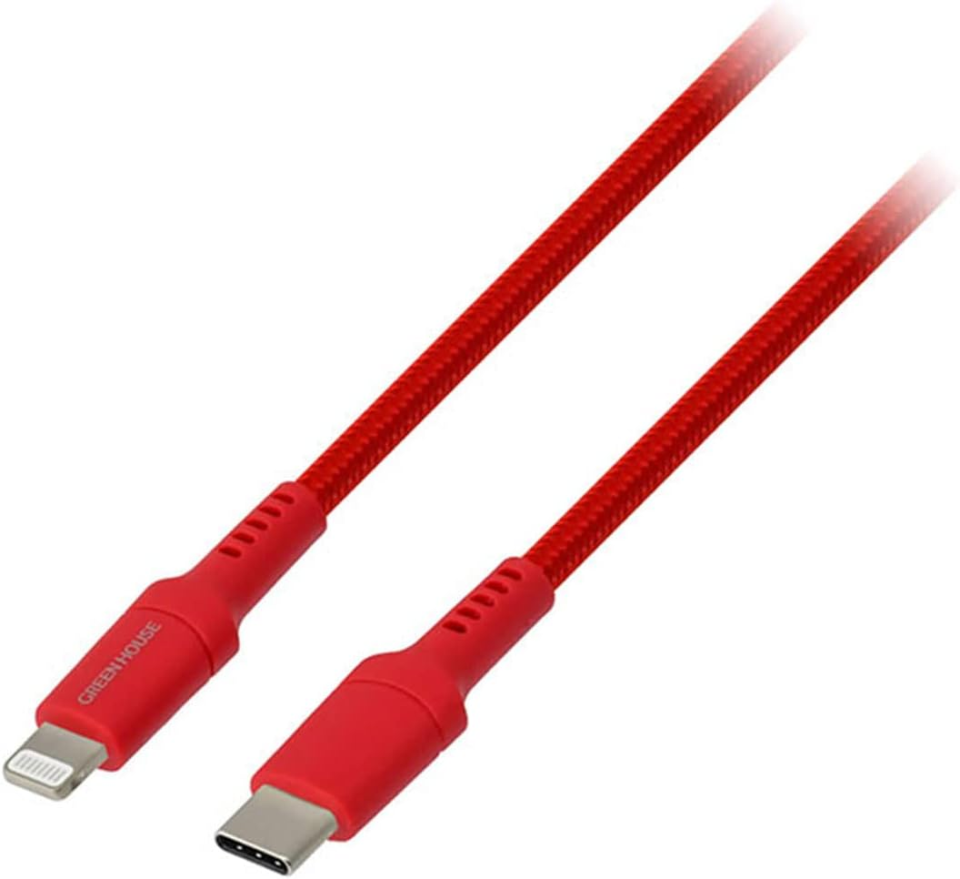 Greenhouse GH-ALTCTA15-WH Lightning to Type-C 5.9 Inches (15 Cm), Strong Cable, Fast Charging, Data Transfer, Iphone Ipad Disconnection, White