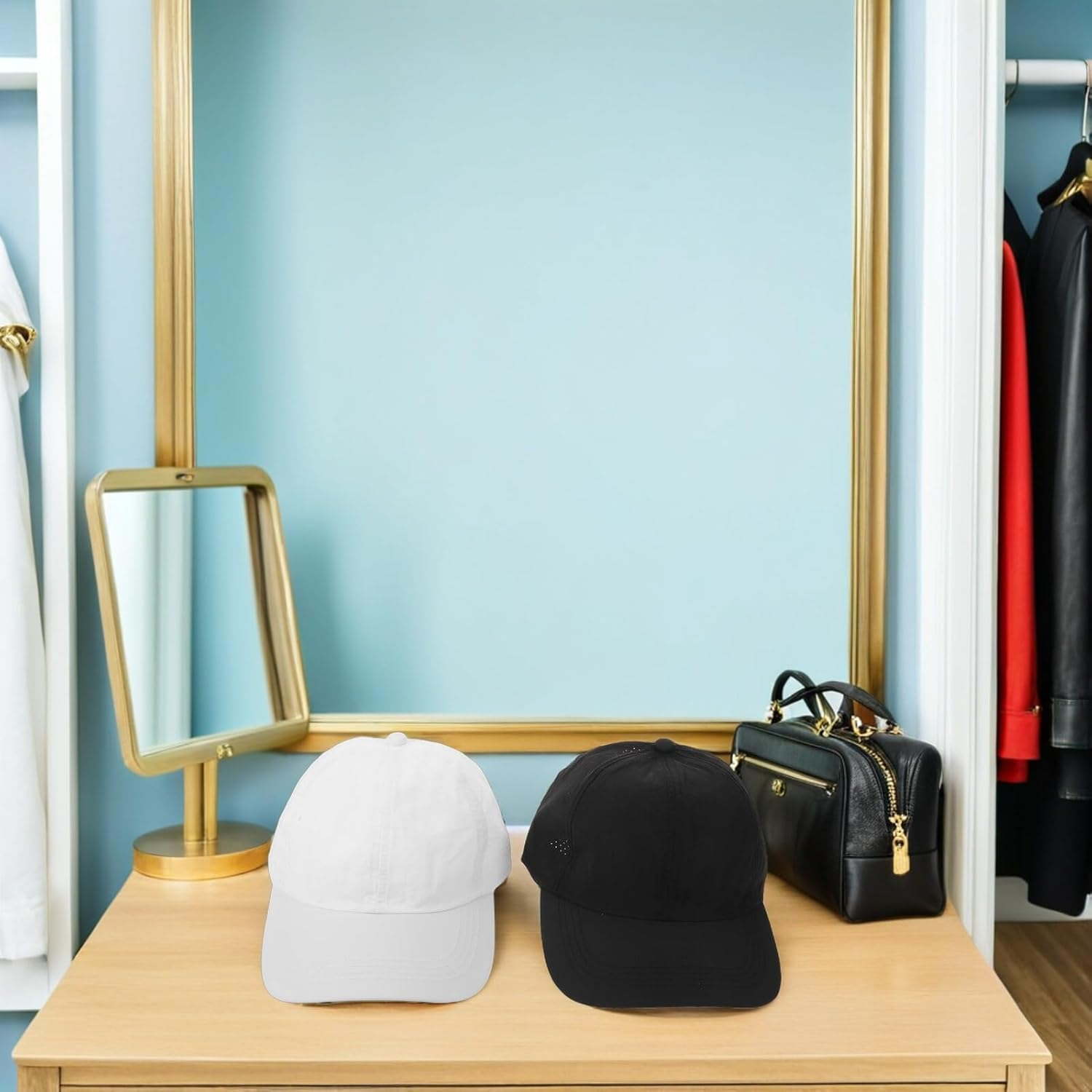 FOMIYES 2Pcs Women'S Sports Cap Breathable Baseball Cap for Running Workout Gym High Ponytail Comfortable Fit Pack for Outdoor Athletic Activities