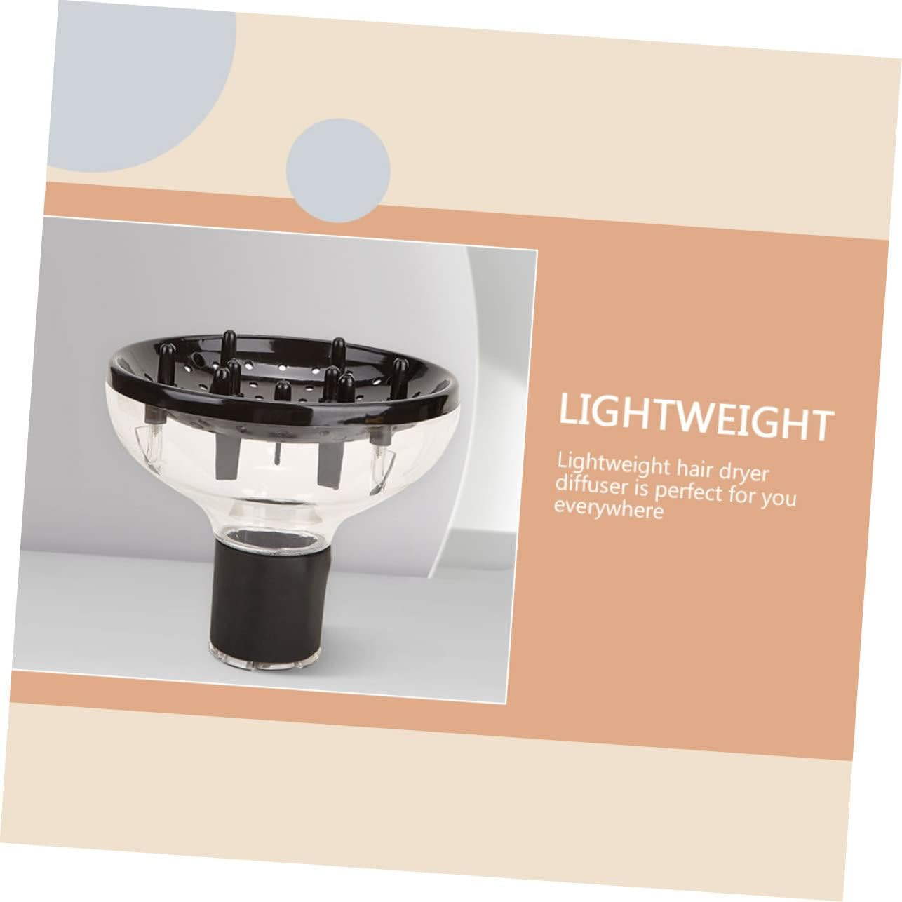 NIYANGLE Hair Dryer Hood Professional Diffuser Attachment for Hair Dryer Heat Protecting Cover for Blow Dry image number 4